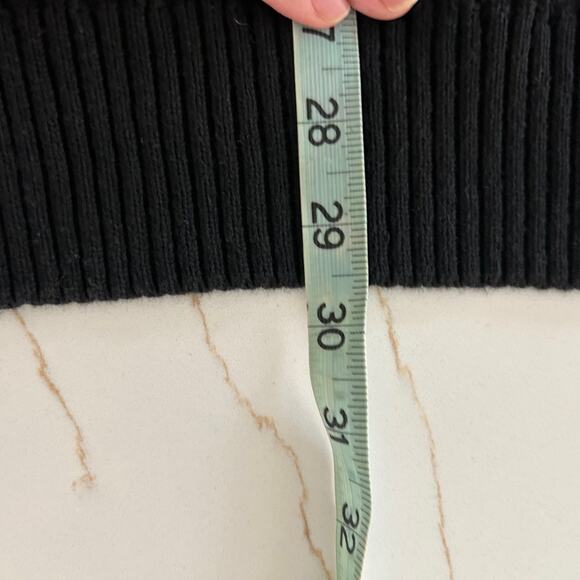 Classiques Entier Sweater Sequin Black Vintage Oversized SZL V-Neck Holiday - Picture 9 of 9